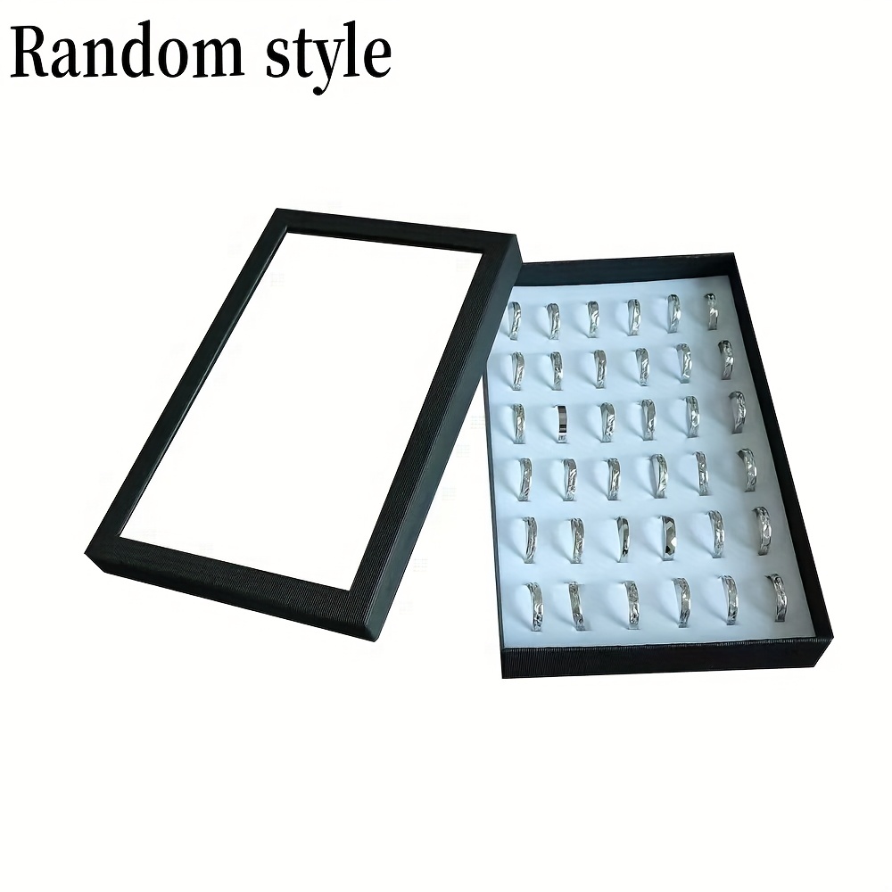 Elegant Color Plastic Desktop Ring Display Box